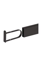 black flush end cap for dimensional hangrail - set of 2