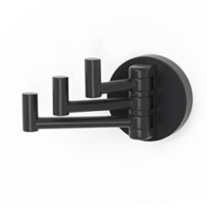 Alno Contemporary I A8385-MB Triple Swivel Robe Hook Matte Black