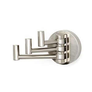 Alno Contemporary I A8385-MB Triple Swivel Robe Hook Matte Black