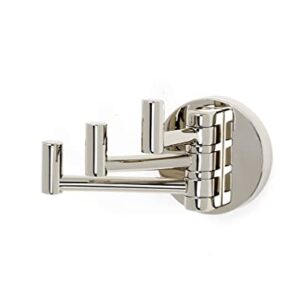 Alno Contemporary I A8385-MB Triple Swivel Robe Hook Matte Black