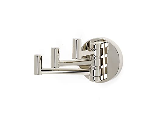 Alno Contemporary I A8385-MB Triple Swivel Robe Hook Matte Black