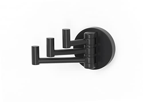 Alno Contemporary I A8385-MB Triple Swivel Robe Hook Matte Black