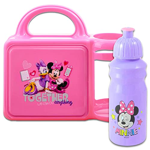 UPD Minnie Mouse Combo Lunch Box with Water Bottle, Small, Multi