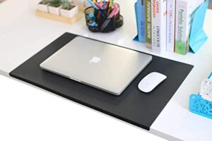 safety office desk pad table pad blotter protector waterproof pu surface mouse writing mat with full lip