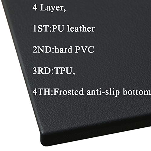 Safety Office Desk Pad Table Pad Blotter Protector Waterproof PU Surface Mouse Writing Mat with Full Lip