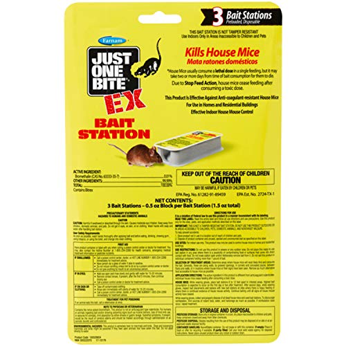 Just One Bite EX Mouse Bait Station 3pk