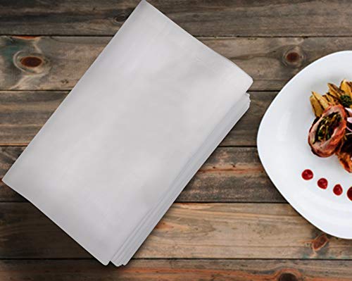 Urban Villa Dinner Napkins White Cloth Napkins Set of 12 Dinner Napkins 20X20 in Cotton Dinner Napkins Everyday Use Oversized Cloth Napkins with Mitered Corners 1 in Hemmed Dinner Napkins