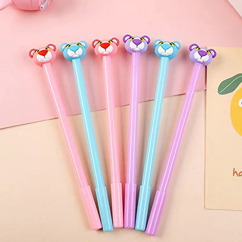 WIN-MARKET Fashion Cute Colorful Kawaii Lovely Colorful Animal Tiger Gel Ball Pens Office School Supply Stationery Pen(8PCS)