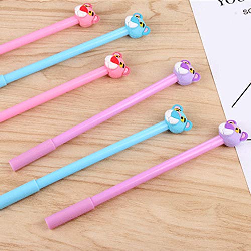 WIN-MARKET Fashion Cute Colorful Kawaii Lovely Colorful Animal Tiger Gel Ball Pens Office School Supply Stationery Pen(8PCS)