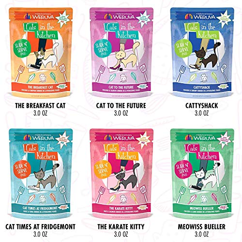 Weruva Cats in the Kitchen Slide N' Serve The Brat Pack Variety Cat Food Pouches