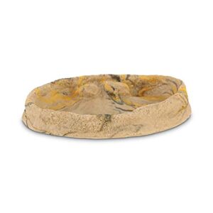 imagitarium marbled rock entry reptile dish, small