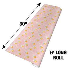 GRAPHICS & MORE Painterly Citrus Oranges Pattern Gift Wrap Wrapping Paper Rolls