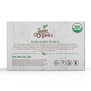 Super Organics Metabolism Oolong Tea Pods With Superfoods, Probiotics Keurig K-Cup Compatible Weight, Metabolism, Slim Tea USDA Certified Organic, Vegan, Non-GMO, Natural, Delicious Tea, 60ct