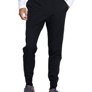 Dickies Dynamix Men Scrubs Pant Natural Rise Jogger DK040, L, Black