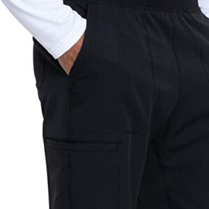 Dickies Dynamix Men Scrubs Pant Natural Rise Jogger DK040, L, Black