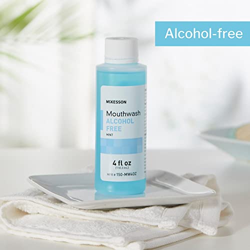 McKesson Mouthwash, Alcohol-Free, Mint Flavor, 4 oz, 60 Count