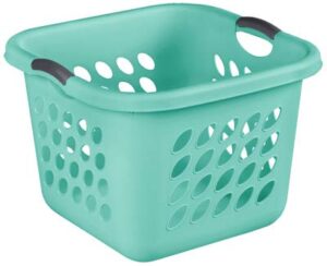 sterilite 12177906 12 gallon aqua ultra square laundry basket