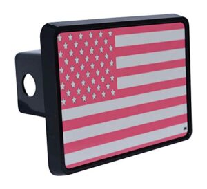 pink usa american flag trailer hitch cover plug us patriotic for her women