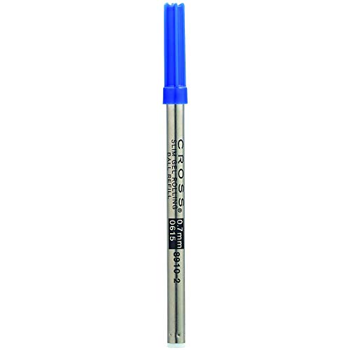 Cross Gel Rollerball Pen Refill (Blue/Slim, 3-Pack) Bundle (3 Items)