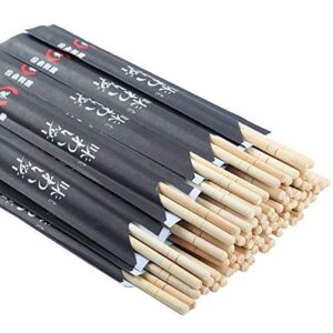 disposable chopsticks pack of 40 pair, 9" japanese style sleeved sushi chopsticks by gmark gm1038a