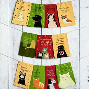 Primitives by Kathy My Dog and I Decorative Kitchen Towel, Cotton