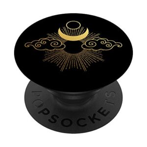 occult moon esoteric occultism tarot card witchcraft alchemy popsockets popgrip: swappable grip for phones & tablets