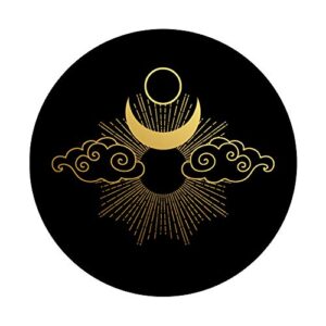 Occult Moon Esoteric Occultism Tarot Card Witchcraft Alchemy PopSockets PopGrip: Swappable Grip for Phones & Tablets