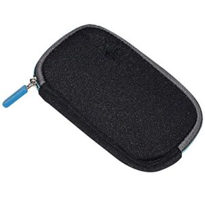 zipper headphone carrying case storage bag pouch compatible with bose qc20 qc 20 qc20i qc 20i quietcomfort 20 headphones (black)