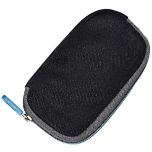 Zipper Headphone Carrying Case Storage Bag Pouch Compatible with Bose QC20 QC 20 QC20i QC 20i QuietComfort 20 Headphones (Black)