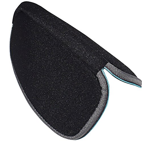 Zipper Headphone Carrying Case Storage Bag Pouch Compatible with Bose QC20 QC 20 QC20i QC 20i QuietComfort 20 Headphones (Black)