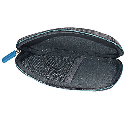 Zipper Headphone Carrying Case Storage Bag Pouch Compatible with Bose QC20 QC 20 QC20i QC 20i QuietComfort 20 Headphones (Black)