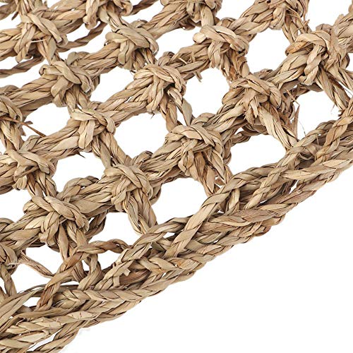 Reptile Lizard Lounger Bearded Dragon Hammock,100% Natural Grass Fibers Hammock Bed for Anoles, Bearded Dragons, Geckos, Iguanas, and Hermit Crabs