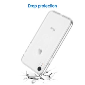 JETech Case for iPhone XR 6.1-Inch, Non-Yellowing Shockproof Phone Bumper Cover, Anti-Scratch Clear Back (Clear)