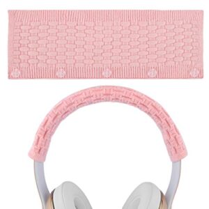 geekria headphone headband cover compatible with beats, bose, akg, sennheiser, sony, audio-technica replacement headband cover/headband protectors/top pad protector sleeve (pink)