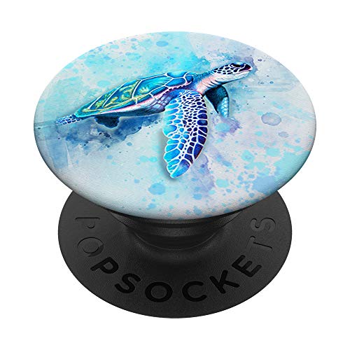 Sea Turtle Blue - Ocean PopSockets PopGrip: Swappable Grip for Phones & Tablets