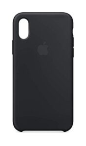 apple iphone xs silicone case - black