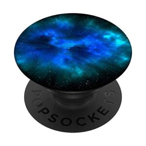 cool boys galaxy black blue nebula space stars designs popsockets popgrip: swappable grip for phones & tablets