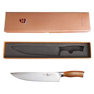 TUO Chef Knife, Pro 10 inch Chefs Knife, German High Carbon Stainless Steel Anti-rust Kitchen Knives, Ergonomic Handle Fiery Phoenix Series Cutlery