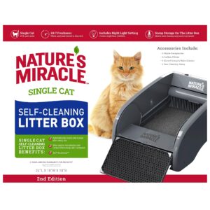 nature's miracle™ single cat self-cleaning litter box