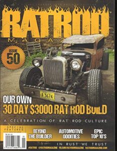 ratrod magazine beyond the builder august/september, 2018 issue, 50