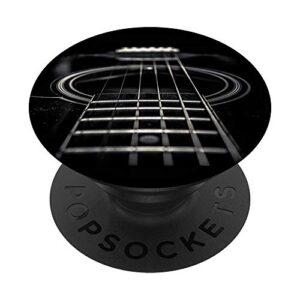 black acoustic guitar popsockets popgrip: swappable grip for phones & tablets