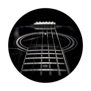 Black Acoustic Guitar PopSockets PopGrip: Swappable Grip for Phones & Tablets