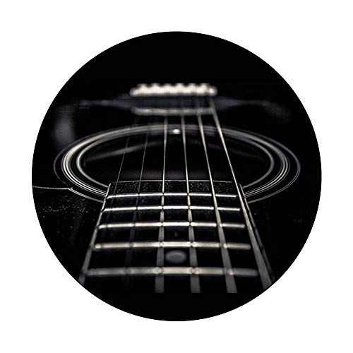 Black Acoustic Guitar PopSockets PopGrip: Swappable Grip for Phones & Tablets