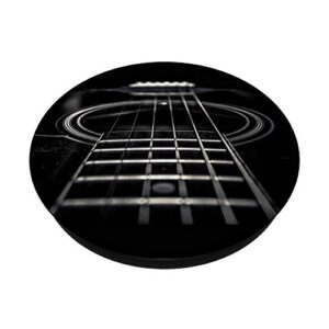 Black Acoustic Guitar PopSockets PopGrip: Swappable Grip for Phones & Tablets