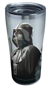 tervis triple walled star wars insulated tumbler cup keeps drinks cold & hot, 20oz - stainless steel, darth empire