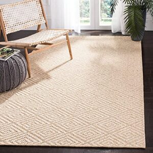 safavieh palm beach collection area rug - 5' x 8', beige & beige, sisal design, non-shedding & easy care, ideal for high traffic areas in living room, bedroom (pab360a)
