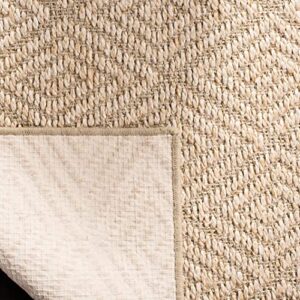 SAFAVIEH Palm Beach Collection Area Rug - 5' x 8', Beige & Beige, Sisal Design, Non-Shedding & Easy Care, Ideal for High Traffic Areas in Living Room, Bedroom (PAB360A)