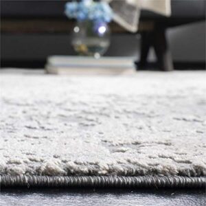 SAFAVIEH Invista Collection Area Rug - 9' x 12', Grey & Cream, Modern Abstract Design, Non-Shedding & Easy Care, Ideal for High Traffic Areas in Living Room, Bedroom (INV434F)