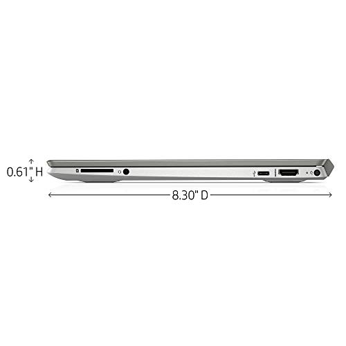 HP Pavilion 13-inch Light and Thin Laptop Intel Core i5-8265U Processor, 8 GB SDRAM Memory, 256 GB Solid-State Drive, Windows 10 (13-an0010nr, Mineral Silver) (4WJ36UA#ABA)