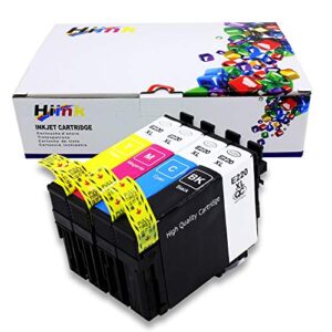 hiink remanufactured ink cartridge replacement for epson 220 ink high yield use with epson xp-320 xp-420 xp-424 wf-2630 wf-2650 wf-2660 wf-2750 wf-2760(black cyan magenta yellow, 4 pack)